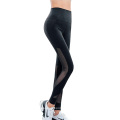 Mesh eng Fitness -Leggings Yoga 73% Polyester 27% Spandex Schwarze Leggings Design für Frau